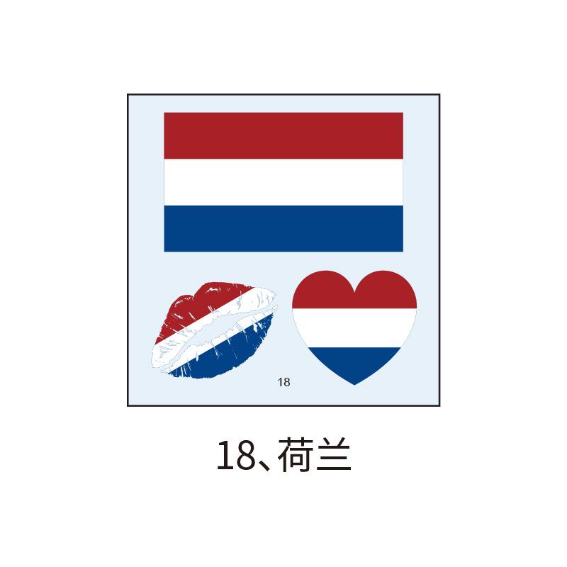 US, Canada and Mexico World Cup Flag Tattoo Sticker, Football Game Sports Meeting Tattoo Sticker, Makeup Face Sticker