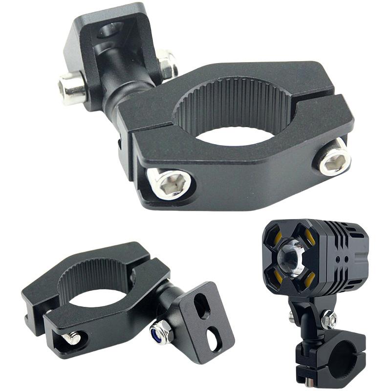 Motorcycle Led Headlight Spotlight Mount Bracket Adjustable Fog Light Auxiliary Lamp Bumper Clamps Holder Motorcycle Accessories