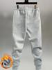 Oriental-dragon Men Sweatpants Pocket Dragon Circle Motif, Leg Vertical Katakana Print, Side Pocket Drawstring Jogger Pants for Urban Street Looks