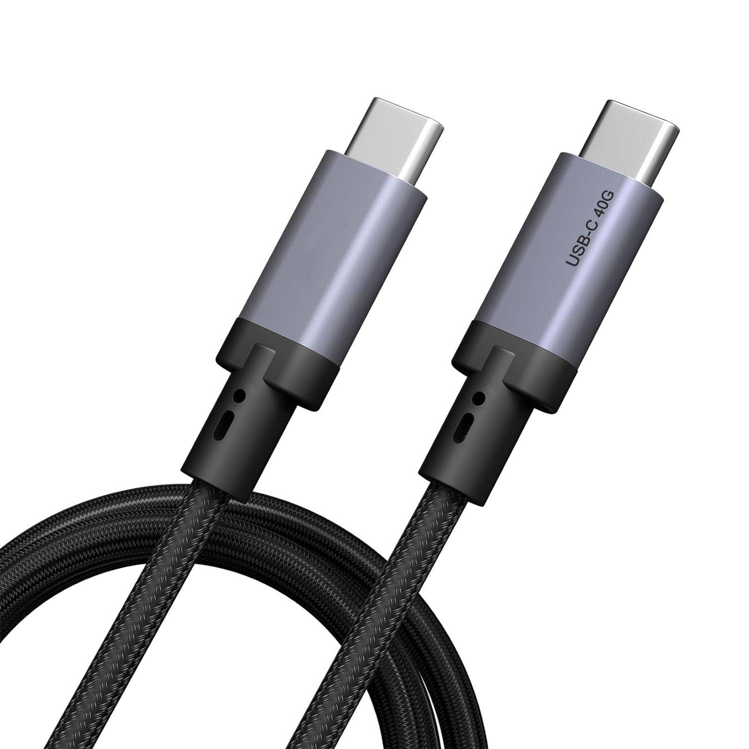 

2m USB4 USB-C to USB-C Cable 240W Fast Charging 40Gbps Data Transfer 8K 60Hz Type-C Cord A