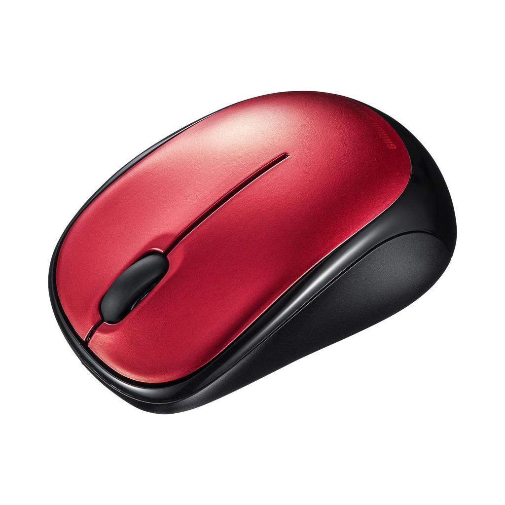 Sanwa Supply Silent Bluetooth Blue LED Mouse MA-BBS311R (Red)