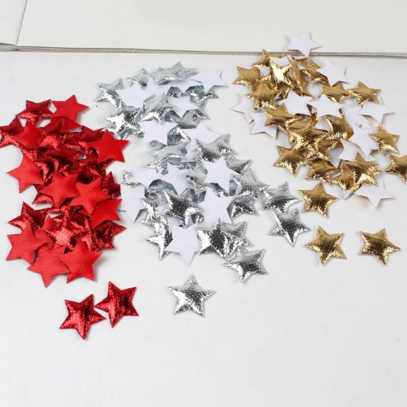 5 Packs Star Patches Iron On Patches Star Appliques Craft Supplies for Christmas Wedding Decoration Scrapbooking