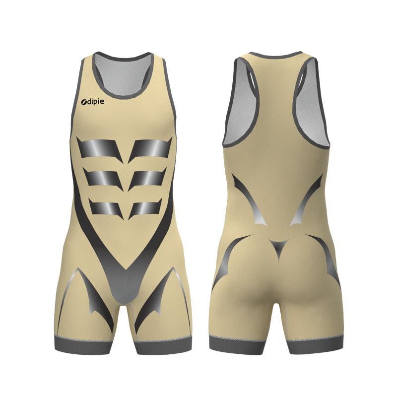 Canottiera da Lotta Libera con Stampa a Trasferimento Termico Uomo Donna Spandex Lycra Tuta Atletica a Compressione