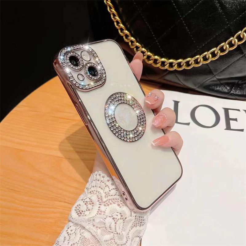 

Роскошный модный полый чехол для телефона с гальваническим покрытием и вспышкой и бриллиантами для iPhone 14 13 12 11 Pro Max противоударный чехол для iPhone 14 13 12 11 iPhone 13 розовый
