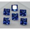 6 Pcs Natural Blue Sapphire CERTIFIED Loose Gemstone SQUARE SHAPE 5x5 Mm Lot A-435793495