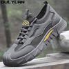 Oulylan Men's Anti Slip Labo Shoes  Outdoor Work Shoes Comfortable Wear-Resistant Low-Top Casual Men's Shoes Fashion Casual