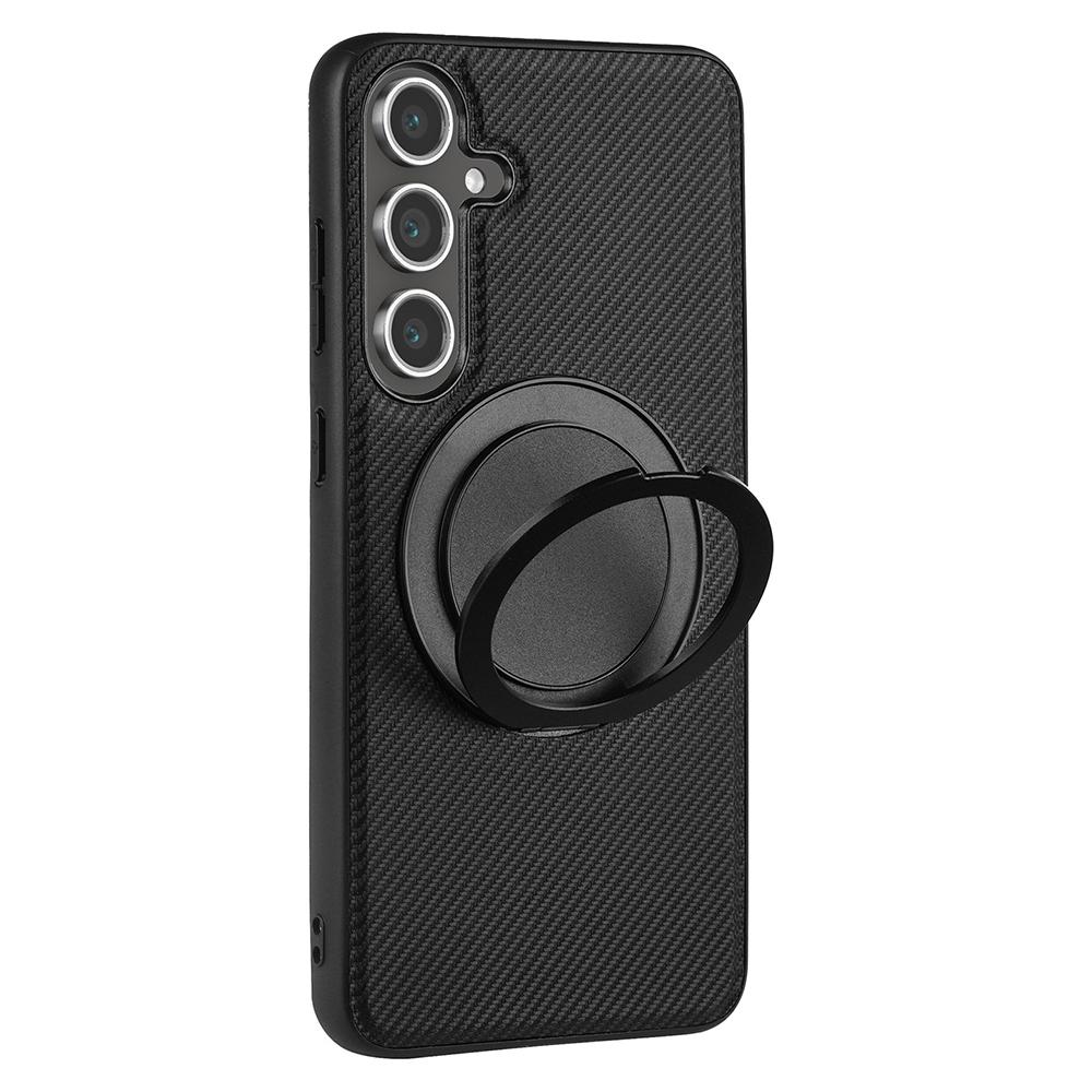

VILI TCY Series for Samsung Galaxy S24 FE Magnetic Phone Case Ring Kickstand PC TPU Back Cover A