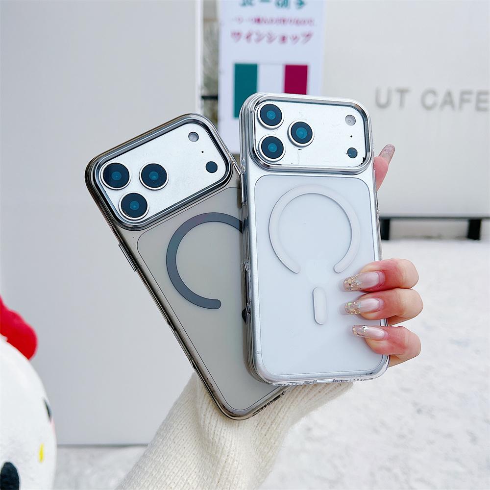 Official Transparent Non-Yellowing Magnetic Phone Case For iPhone 17 Pro Max Air 16 Plus 15 14 13 12 11 for MagSafe Cover