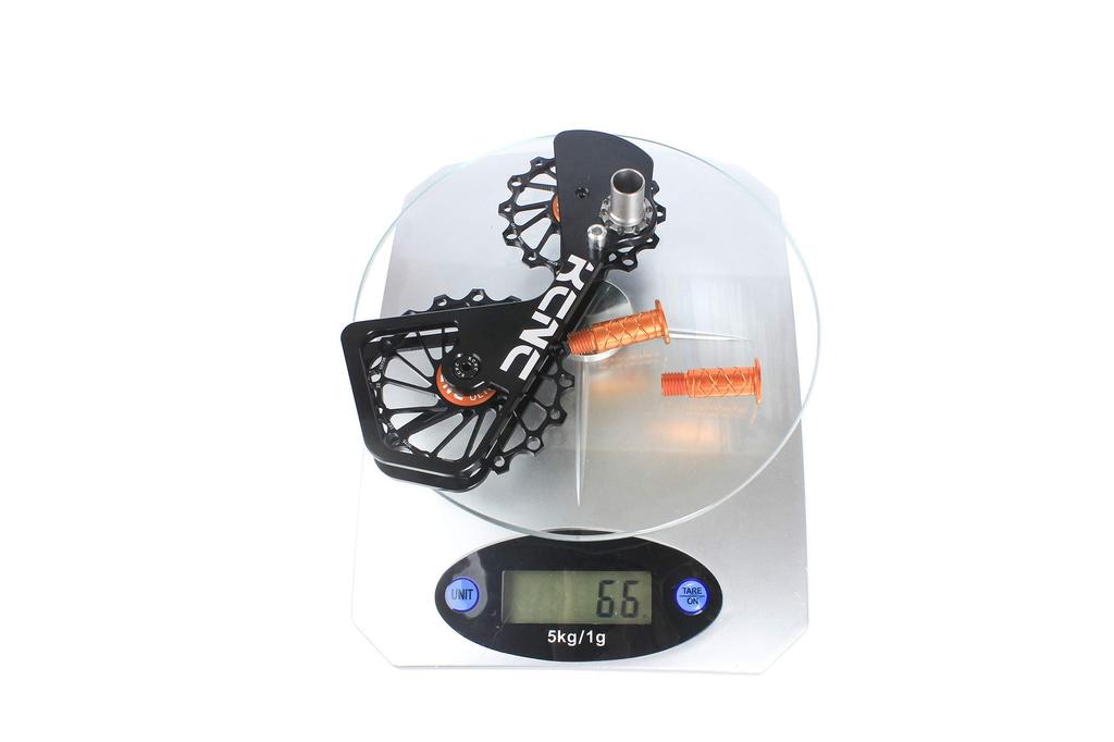 KCNC 16T Derailleur Pulley 7075 Aluminum Alloy Big Pulley Bicycle Pulley Compatible with Shimano Dura Ace 6700/6800/7800/7900/7970/9000/9070 (Black)