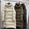 Womens Long Winter Down Coat With Hood Thick Warm Duck Jacket Oversized Loose Fit Daily Wear