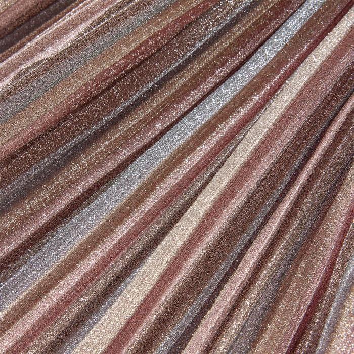 Pleated Skirt with Sequins for Children Brown and Pink 92/104/116/128/140