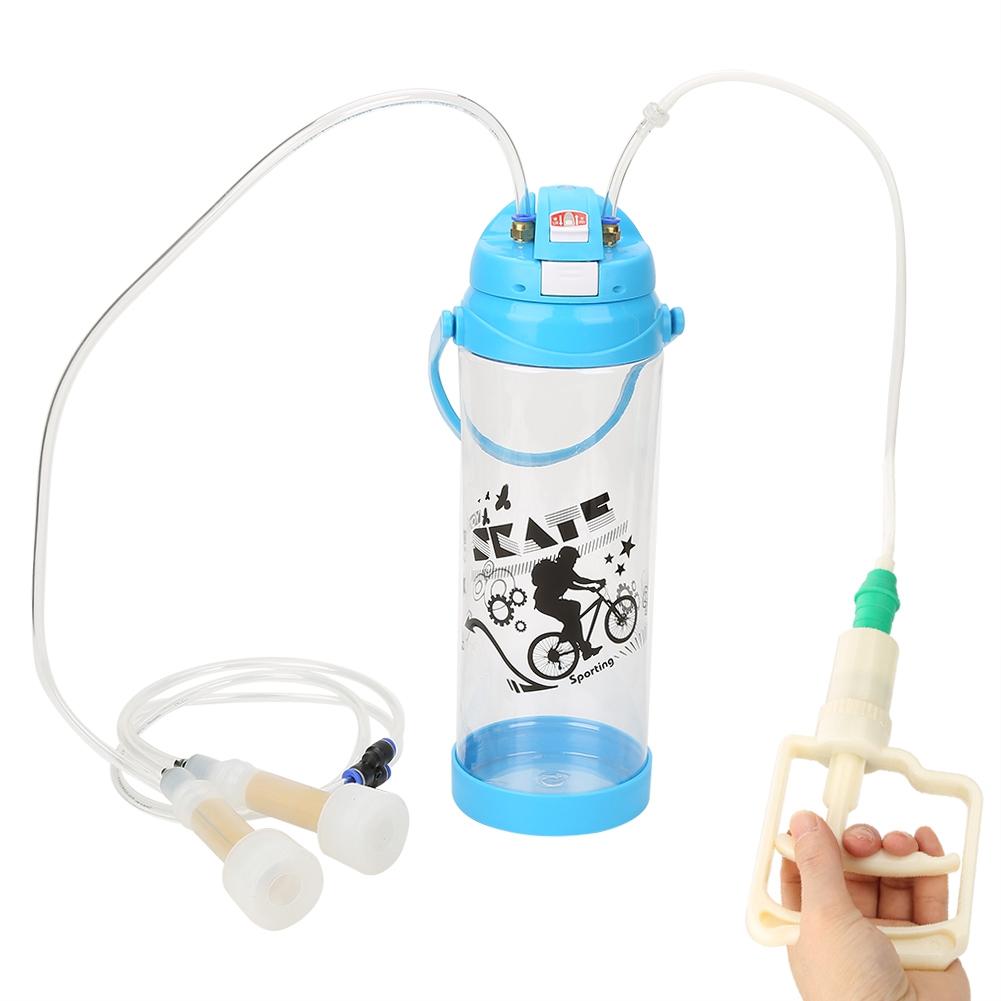 Machine à Traire Manuelle 3L Double Tête Portable en Plastique pour Moutons