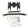 RC Car Steering Group Assembly Set Aluminum Alloy Gearbox Base Center Skid Plate for Axial for SCX24 1 24 RC Car