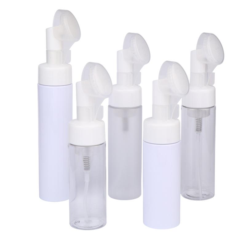 100/120/150/200/250Ml Empty Facial Cleanser Mousse Foam Gel Head Wash Brush Foam Bottle Pressure Type Cleansing Milk Foaming