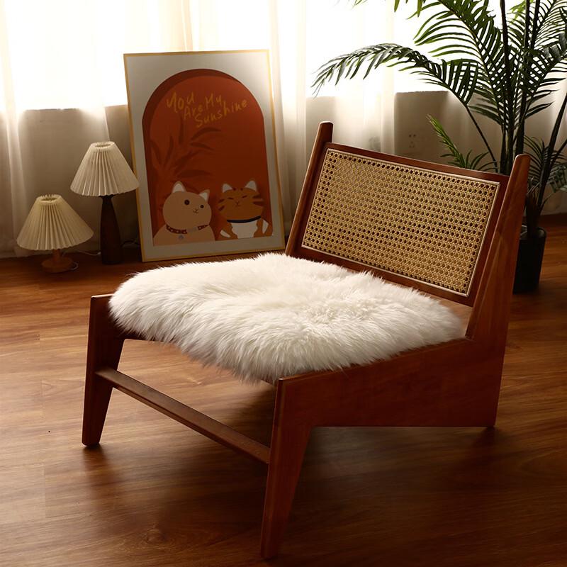 Warm Plush Wool Office Seat Cushion