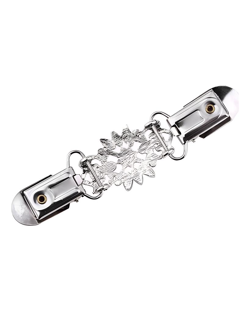 Women Alloy Rhinestone Sweater Blouse Shawl Clip Cardigan Clip Casual Sweater, Shawl, Collar Buckle