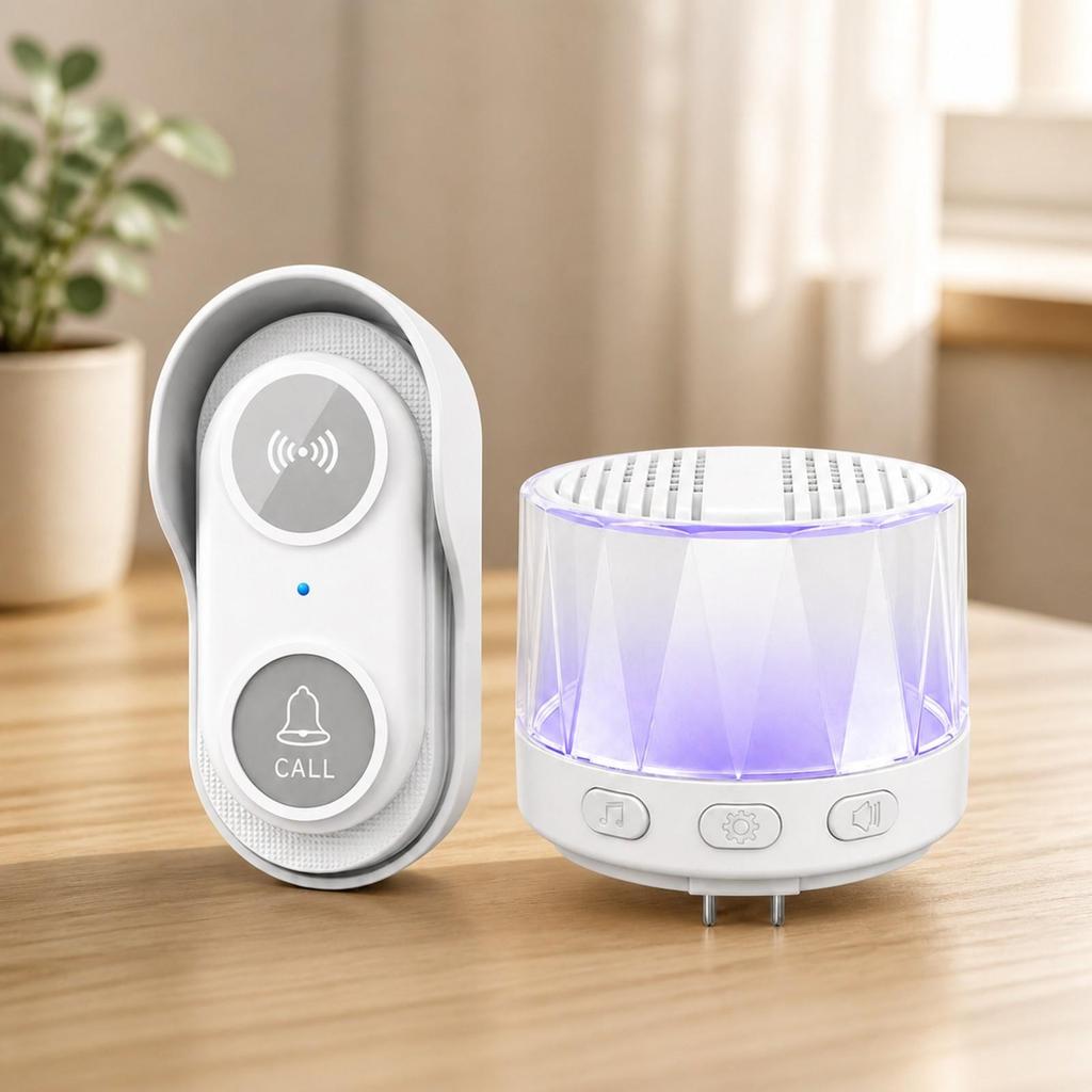 Entry Chime with Hardwired Notification | Adjustable Volume Levels, 38 Selectable Melodies,