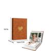 6 Inch 100 Pockets Photo Album Gold Stamped Insert Pocket Design Photo Storage Album Leather Surface Laminated Compatible