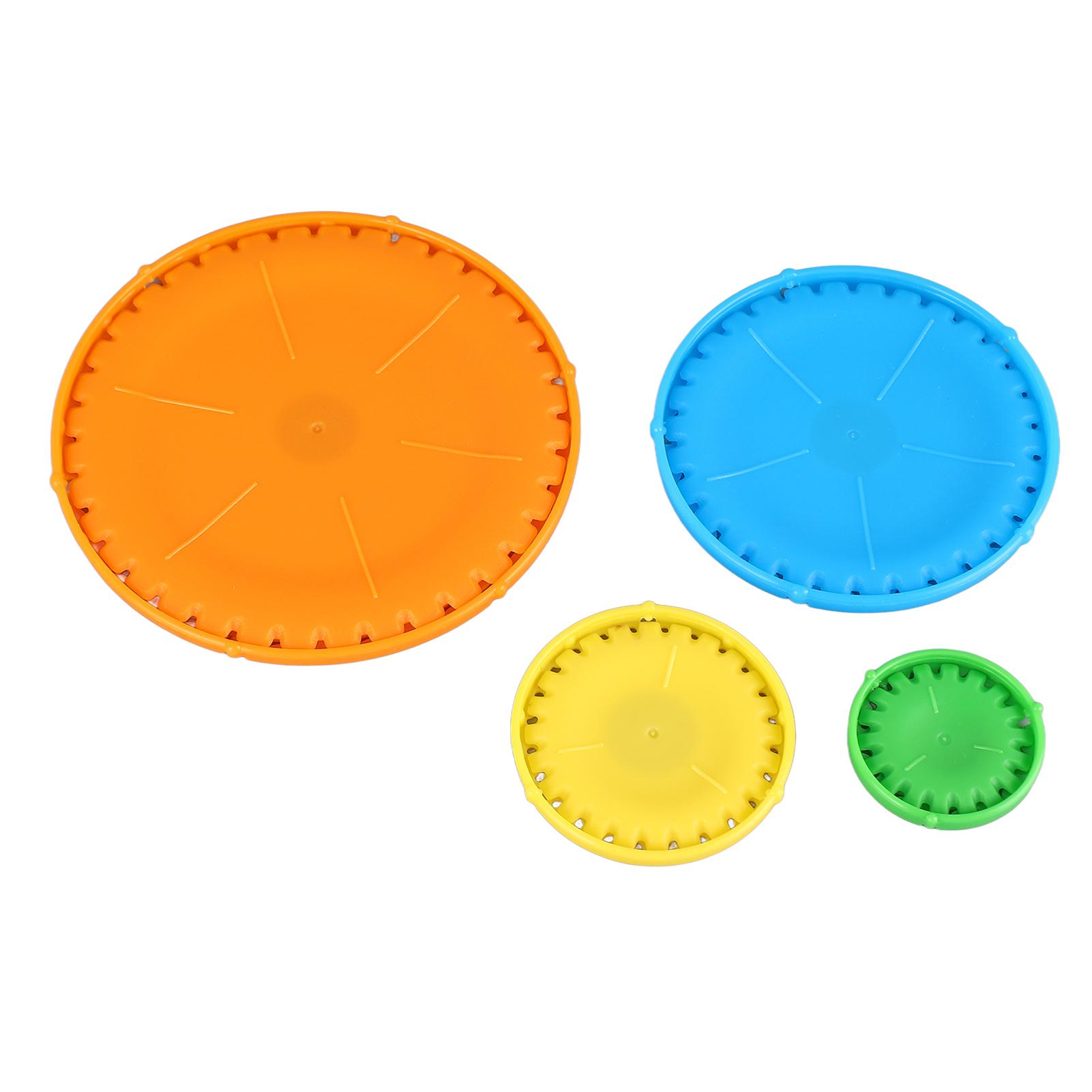 

Набор из 4 круглых пластин для создания цветов 4 размеров, быстрые и простые пластины для создания цветов из ткани