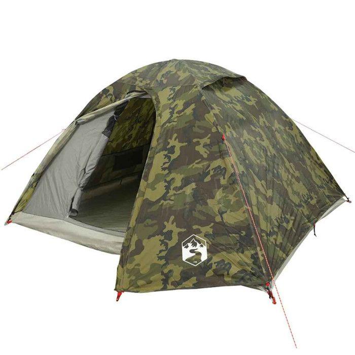 VidaXL Camouflage Waterproof 3 Person Dome Camping Tent, Tent, Camping Shelter, Garden Shelter, Garden Tent, 4009617