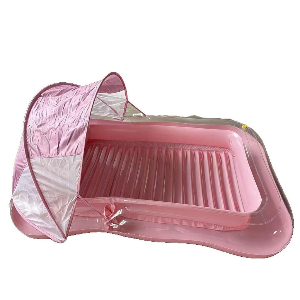 Portable Inflatable Canopy Sunshade Float: Dual-Use for Water & Land