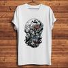 Gothic Skeleton Blooming Floral Death Skull Funny TshirtWhite Casual Short Sleeve TShirts Unisex TeeNocrack Breathable Print