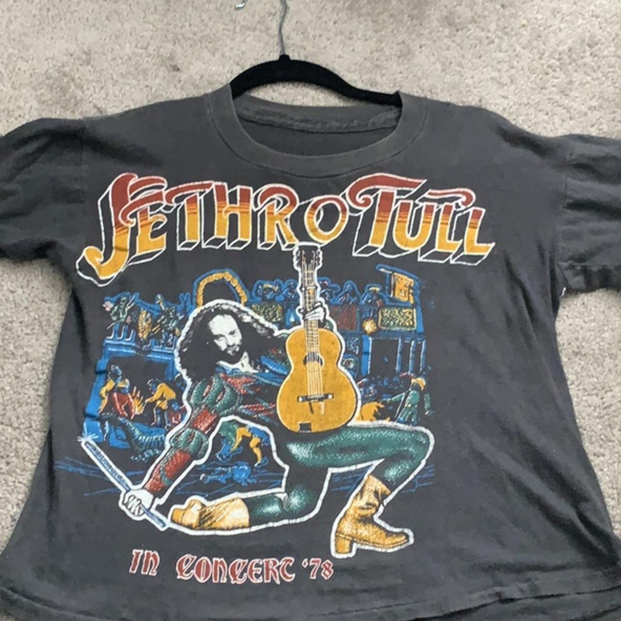 Rare 1978 Vintage Jethro Tull Band Black Short Sleeve Unisex Shirt S-5XL WA1766 S