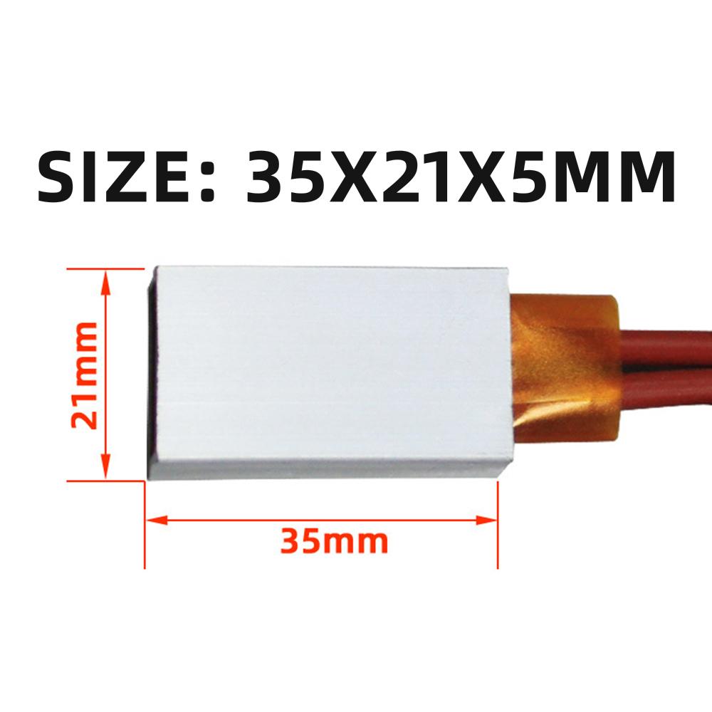 12V 70 degrees to 200 degrees thermostat PTC aluminum shell ceramic heater heating plate heat preservation and antifreeze