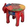 Wooden Decorative Rajasthani Hand Painted Elephant Stool | Rajasthani Home Decor Handicrafts | Home Decorative Items | Showpiece Gifts