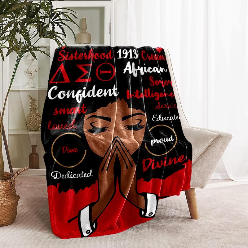 1pc Blanket Kappa Alpha Psi logo Print Design, Lightweight Blanket for Sofa, Bed- Soft &Warm, Gift for All Seasons like Christmas, Halloween