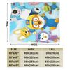 Warm Soft BlanketStudents Airplane Travel Pororos the Little Penguins   Bedding Throws Flannel Bedspread Living Room Sofa Cover