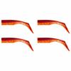 Major Craft Worm Hamao Shad Tail 4 Inch #6 Red Gold HMO SHAD