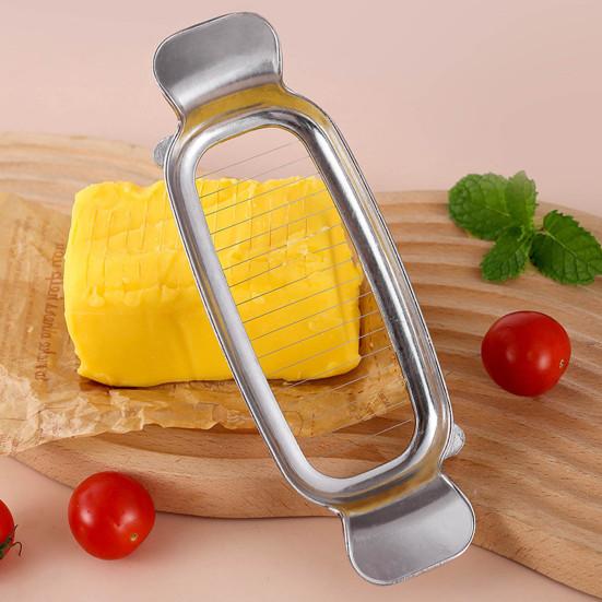 Yousheng Cheese Slicer Hand Guard Stainless Steel Safe Cut Convenient Vegetable Slicer Lightweight Ergonomic Cheese Cutting Tool