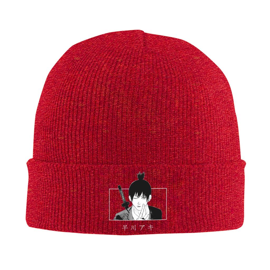 Chainsaw Man Aki Knit Hat Beanie Autumn Winter Hats Warm Acrylic New Anime Manga Cap For Men Women Gifts,