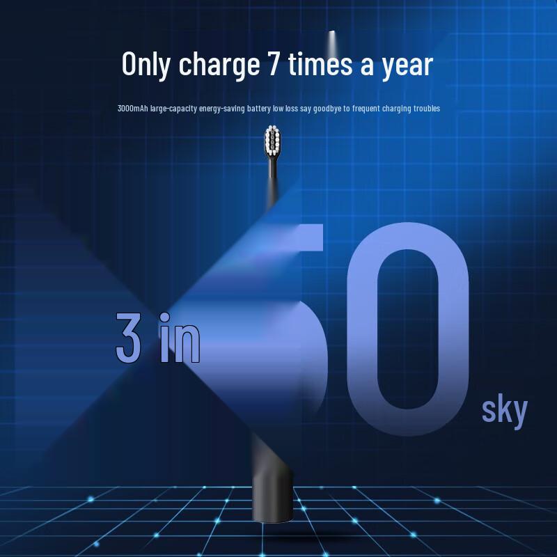 ROAMAN HT10PRO Smart Sonic Electric Toothbrush with 1-Year Battery