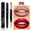 12 Color Sexy Red Matte Lipstick Lip Liner 2 In 1 Makeup Matte Lipstick Durable Waterproof Nude Red Lipstick Lips Cosmetics