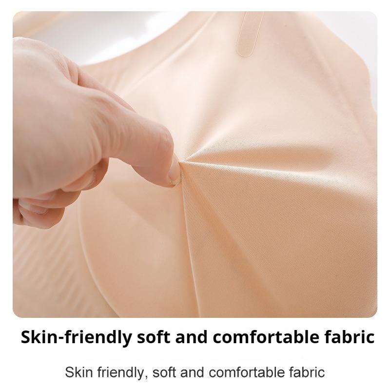 Seamless Large Chest Small Full Cup Bra Anti-sagging Wide Shoulder Strap Pressure Relief Jelly Strip Large Size Bra