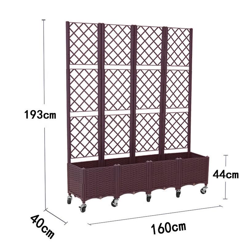 

Уличный пластиковый кашпо Hualongdun с решеткой