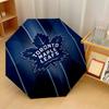 Toronto Maple Leafs Print Auto 8?Ribs Folding Umbrella Wind Resistant Lightweight Automatic Umbrella For Daily Travel