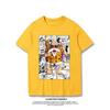 Japanese Anime Dragon Ball T-Shirt Kid Goku Master Roshi Print Casual Loose Cotton Tee Streetwear for Men