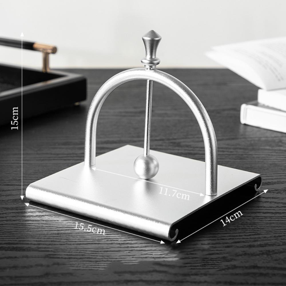 Creative Square Tissue Holder Retro Aluminum Napkin Stand Practical Tabletop Tissue Rack  Kitchen