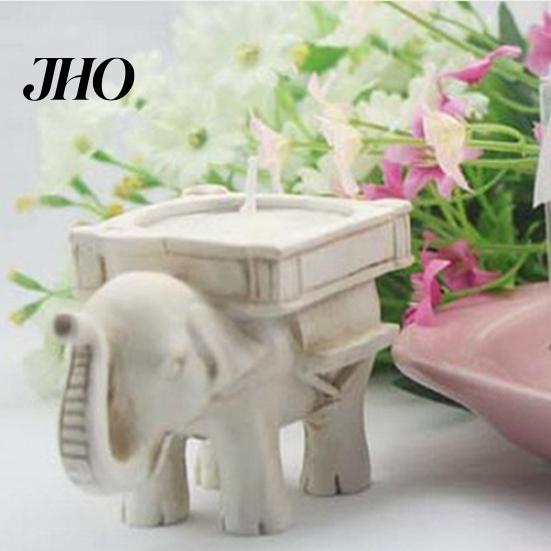 Portavelas Retro de Elefante de la Suerte para Velas de Té Candelabro Recuerdo de Boda Decoración para el Hogar