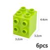 MOC Big Size Bulk Bricks Thick Building Blocks Educational Kid Creative Toys Slope Thin Large Particles Compatible With Duploes