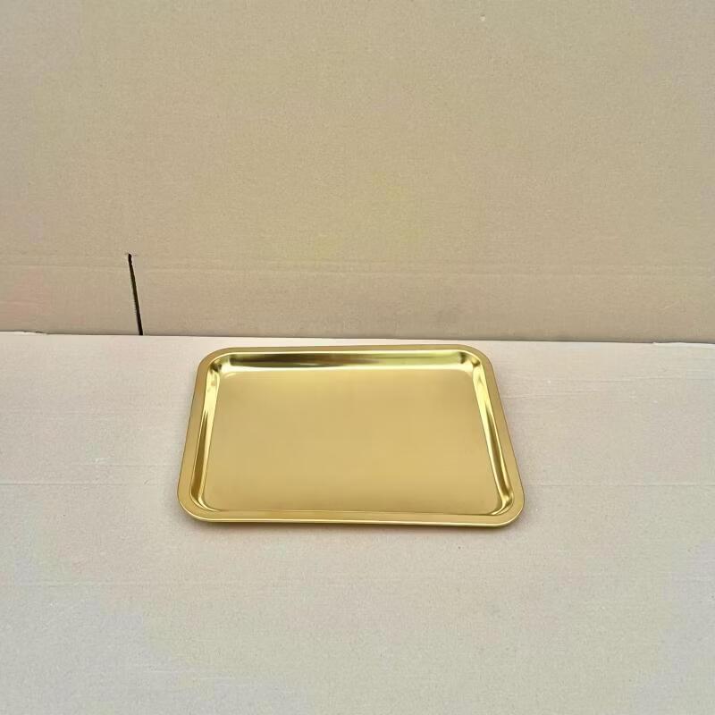 Plateau rectangulaire doré en acier inoxydable 304 UOSUU OSU