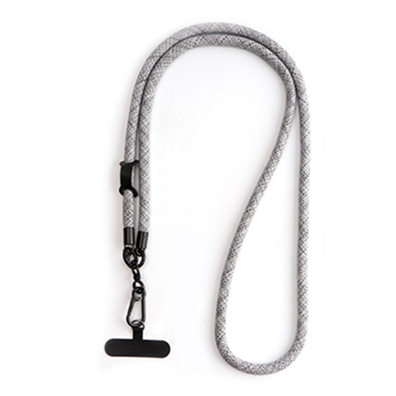 

8 мм Полиэстеровый Светоотражающий Кроссбоди Шнурок для Телефона Цвета Дофамина с Карабином