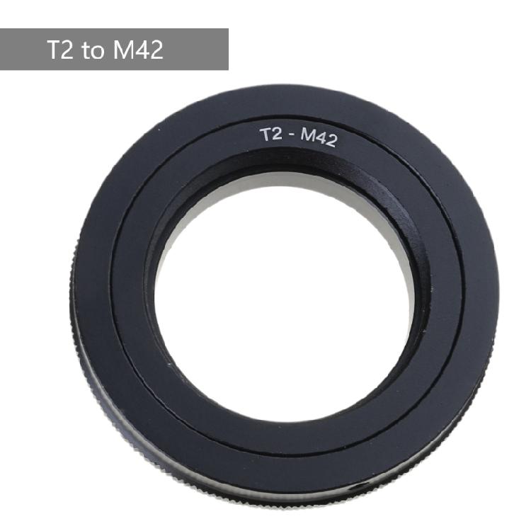 Metal Construction Adapter Ring Easy Installation Replacement T2 To M42 Adapter Ring for Telephoto Lens 42mm Screw Mount
