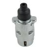 7 Pin Trailer Plug Aluminium Alloy 12V Electrical Caravan Wiring Connector Towing Bar Socket Adapter Car Truck RV Accessories