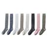 Calf Socks, Girls' School Style, Vertical Stripes, Spring and Autumn Thin Long Tube, Pile Mid-tube Socks, Versatile Leather Shoes
