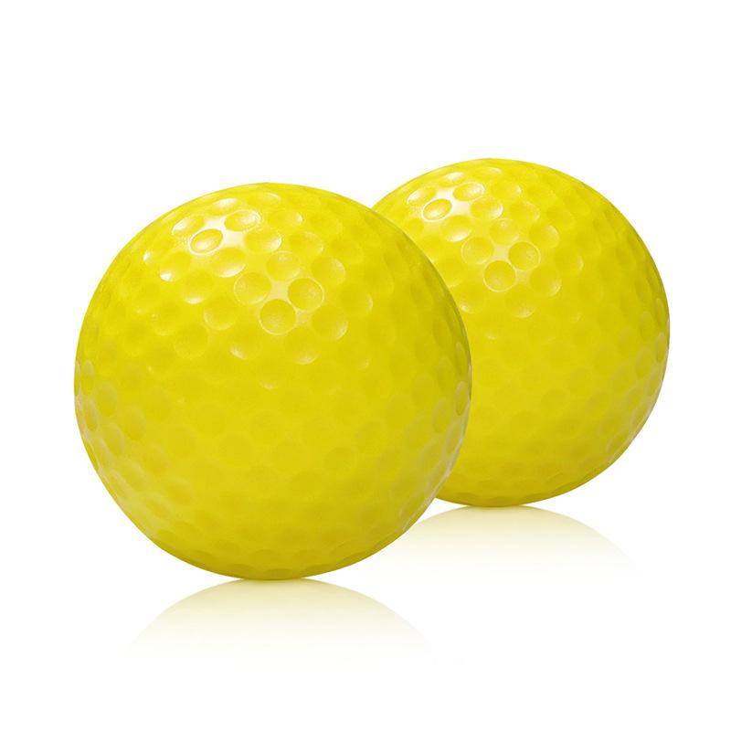 2~10pcs Practice Foam Golf Balls Yellow Indoor Sports Soft Ball Durable Suitable for Beginners Backyard Outdoor Training TMZ