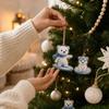 Advent Calendar Days Christmas Countdown 2D Acrylic Hanging Ornament for Holiday Decor